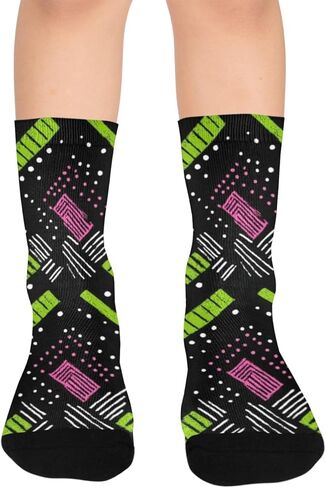 جوارب نيون جيو داش للمشي لمسافات طويلة - جوارب شتوية حرارية سميكة دافئة للأطفال الصغار للأولاد والبنات للمدرسة، والارتداء اليومي والأنشطة الخارجية in Kuwait