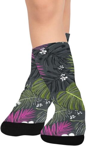 جوارب دارك تروبيكال بلوم للمشي لمسافات طويلة - جوارب شتوية حرارية سميكة دافئة للأطفال الصغار للأولاد والبنات للمدرسة، والارتداء اليومي والأنشطة الخارجية in Kuwait