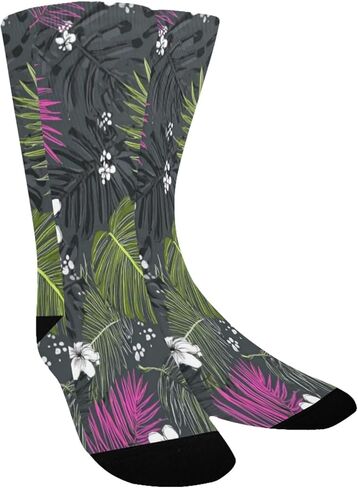 جوارب دارك تروبيكال بلوم للمشي لمسافات طويلة - جوارب شتوية حرارية سميكة دافئة للأطفال الصغار للأولاد والبنات للمدرسة، والارتداء اليومي والأنشطة الخارجية in Kuwait