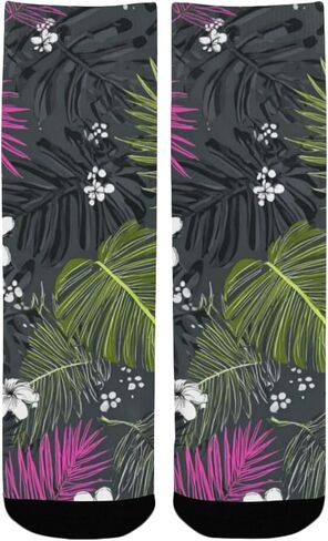 جوارب دارك تروبيكال بلوم للمشي لمسافات طويلة - جوارب شتوية حرارية سميكة دافئة للأطفال الصغار للأولاد والبنات للمدرسة، والارتداء اليومي والأنشطة الخارجية in Kuwait