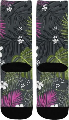 جوارب دارك تروبيكال بلوم للمشي لمسافات طويلة - جوارب شتوية حرارية سميكة دافئة للأطفال الصغار للأولاد والبنات للمدرسة، والارتداء اليومي والأنشطة الخارجية in Kuwait