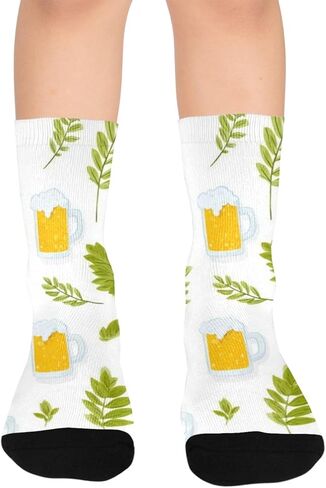 جوارب المشي لمسافات طويلة من أوراق البيرة الطازجة - جوارب شتوية حرارية سميكة دافئة للأولاد والبنات الصغار للمدرسة، والارتداء اليومي والأنشطة الخارجية in Kuwait