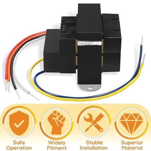 90-T60C3 24VAC 60-VA Foot Mount Class 2 Transformer for Industrial, Heating and Air Conditioning Controls Applications, Color Coded Primary Leads in Saudi Arabia