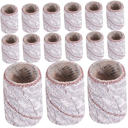 PartyKindom 100pcs Nail Sanding Bands Set for Manicure Professional Nail Drill Accessories Compatible Most Drills for Home and Salon Use in Saudi Arabia