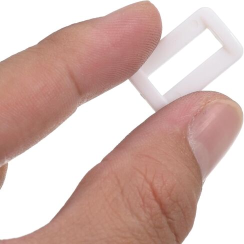 50 Pack Rectangle Buckle - Plastic Ring Buckles Webbing Slider, Apply to Purse Belt Strap Hardware (25/32 Inches, Black) in Saudi Arabia