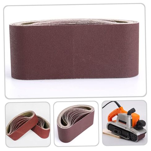 KALLORY 6pcs Sanding Bands for Belt Sander Machines Grit Sandpaper Belts Durable and Efficient Woodworking Supplies for Polishing and Grinding Complex Surfaces in Saudi Arabia