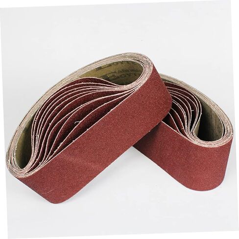KALLORY 6pcs Sanding Bands for Belt Sander Machines Grit Sandpaper Belts Durable and Efficient Woodworking Supplies for Polishing and Grinding Complex Surfaces in Saudi Arabia