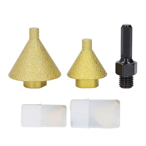 38 50mm M14 Chamfering and Reaming Tapered Grinding Bit Tile Marble Quartz Stone Drilling and Flaring Angle Grinding Bit with M14 Adaptor for Marble Quartz Stone Tile Cutting in Saudi Arabia