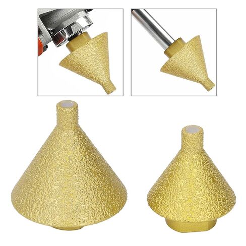 38 50mm M14 Chamfering and Reaming Tapered Grinding Bit Tile Marble Quartz Stone Drilling and Flaring Angle Grinding Bit with M14 Adaptor for Marble Quartz Stone Tile Cutting in Saudi Arabia
