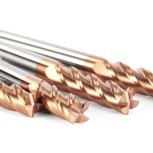 1pcs Tungsten Carbide 4 Flute End Mill HRC55 Diameter 1-20mm CNC Maching Mills Alloy Coating Steel Cutting Tool(10pcs,18X18DX100L-4F) in Saudi Arabia