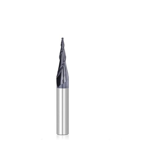 1 قطع مدبب الكرة الأنف نحت نهاية مطحنة R0.25-R1.0 2 الناي 1/4 بوصة عرقوب كربيد Endmills 3D أداة نجارة CNC راوتر بت (R1.0x20x6.35x50) in Kuwait