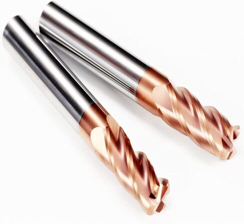 مجموعات مطحنة النهاية 4 مزامير HRC50° HRC55° HRC65° لقمة توجيه CNC حلزونية 1 مم إلى 20 مم 4F للخشب والألومنيوم والصلب والتيتانيوم in Saudi Arabia
