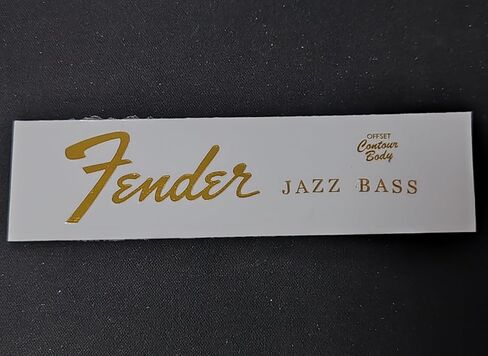 1 قطعة مناسبة ل فندر الجاز باس الغيتار هيادستوك شعار ملصق معدني-الذهب الأشعة فوق البنفسجية ملصق ، شعار DIY قابل للإزالة ل القيثارات باس in Kuwait