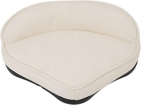 Memory Foam Boat Casting Deck Seat, White PVC Leather with, Pre Drilled Installation Holes, Suitable for Fishing, Pontoon, Cruise Ships in Saudi Arabia
