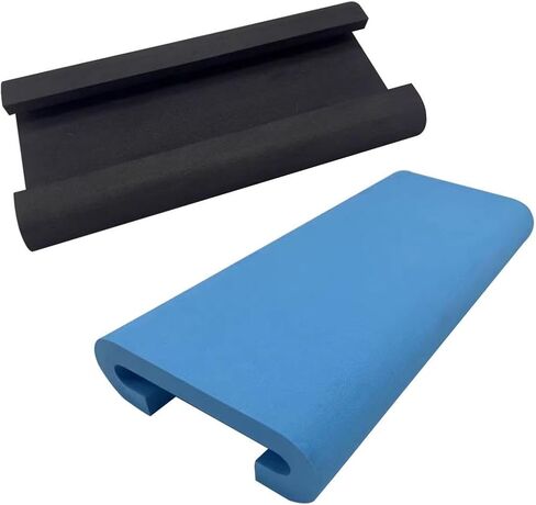 2Pcs Dragon Boat Seat Pads EVA Fishing Seat Cushions Shock Absorption Rowing Machine Seat Pads 12.60inch Waterproof- Sky Blue Black in Saudi Arabia