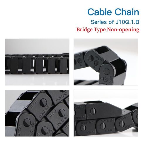 Cable Chain 10 * 10 10 * 15 10 * 20 mm 1M Non Snap-Open Plastic Towline Transmission Drag Chain Machine(38mm,10x10 mm) in Kuwait