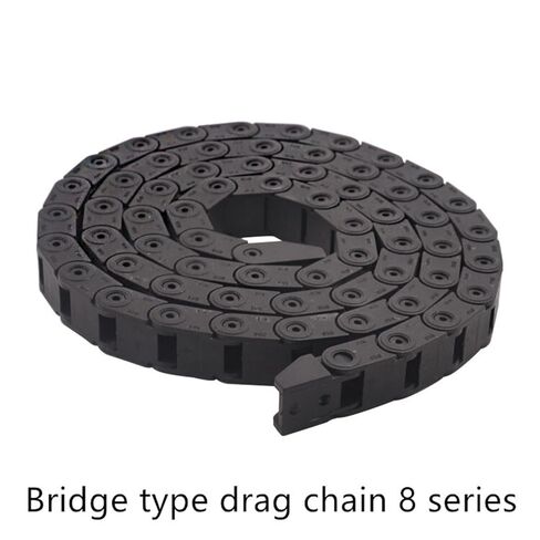 Transmission Chains 8 * 8 mm 1M Plastic Towline Drag Chain L1000mm for CNC Router Machine Tools 8mm*8mm in Saudi Arabia