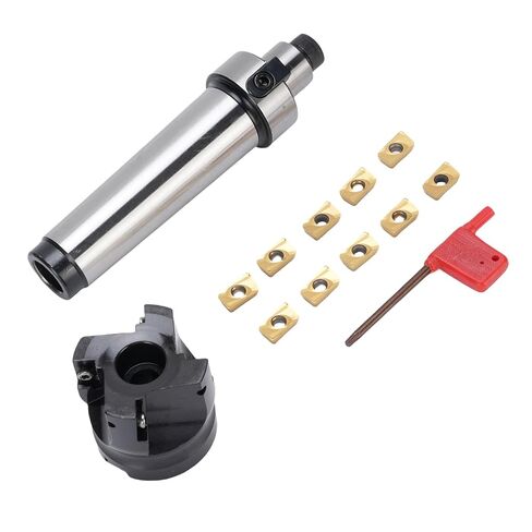 MT4 FMB22 Holder Shank Face End Mill Arbor, 400R 50 22 4 Flutes Face End Mill Cutter with 10 APMT1604 Inserts, Milling Shell Cutter Set in Saudi Arabia