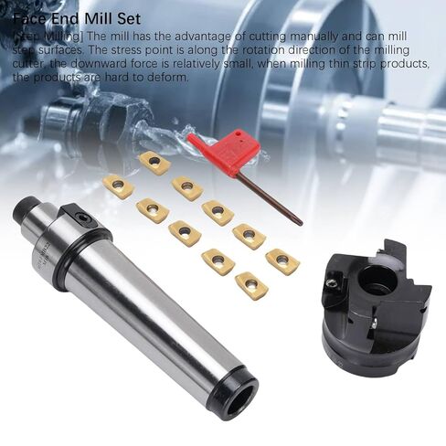 MT4 FMB22 Holder Shank Face End Mill Arbor, 400R 50 22 4 Flutes Face End Mill Cutter with 10 APMT1604 Inserts, Milling Shell Cutter Set in Saudi Arabia