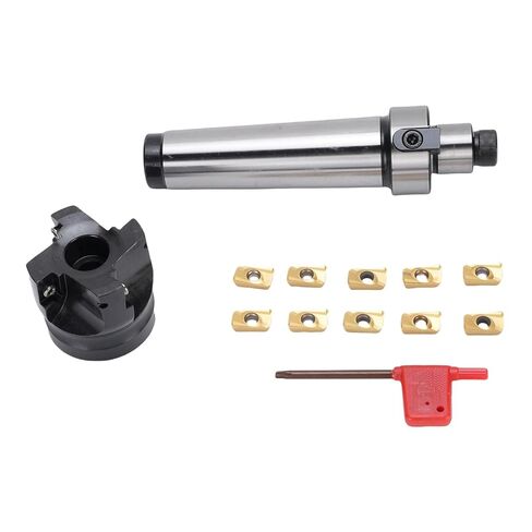 MT4 FMB22 Holder Shank Face End Mill Arbor, 400R 50 22 4 Flutes Face End Mill Cutter with 10 APMT1604 Inserts, Milling Shell Cutter Set in Saudi Arabia