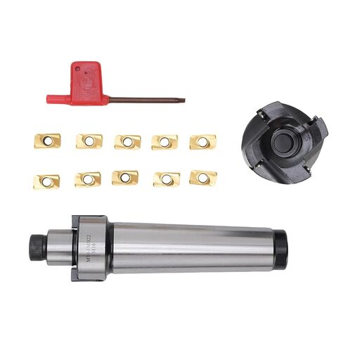 MT4 FMB22 Holder Shank Face End Mill Arbor, 400R 50 22 4 Flutes Face End Mill Cutter with 10 APMT1604 Inserts, Milling Shell Cutter Set in Saudi Arabia