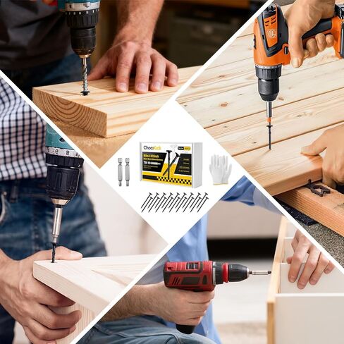100Pcs #14 x 4-1/2" Lag Screws Black, Structural Wood Screws Star Drive, Heavy-Duty Exterior Construction Screws for Timber, Landscaping & Framing, T30 Bit Included, Rust Resistant in Saudi Arabia