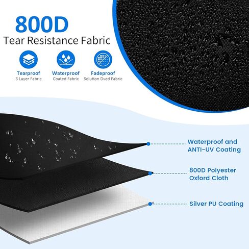 2PCS Speaker Cover for 15 Inch PA/DJ Powered Speaker Mounted on Stand, Outdoor Speaker Covers UV Protection Water Resistant Dustproof 800D Oxford Cloth(Black) in Saudi Arabia