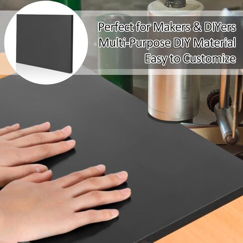 قطعة واحدة مقاس 11 بوصة × 15 بوصة × 1/2 بوصة من صفائح الباكليت الفينولية والراتنجات المغلفة وألواح مسطحة من PCB للتركيبات الكهربائية والإلكترونية، والأعمال اليدوية والحرف اليدوية (أسود) in Kuwait