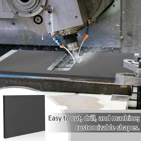 قطعة واحدة مقاس 11 بوصة × 15 بوصة × 1/2 بوصة من صفائح الباكليت الفينولية والراتنجات المغلفة وألواح مسطحة من PCB للتركيبات الكهربائية والإلكترونية، والأعمال اليدوية والحرف اليدوية (أسود) in Kuwait