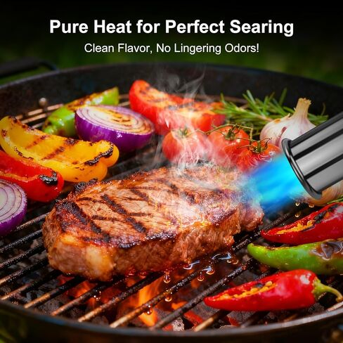 Powerful Grill & Cooking Propane Torch, flame thrower gun, Kitchen Cooking Torch, Sous Vide, Campfire Starter, Adjustable Wood Torch Burner for Searing Steak, BBQ, Welding（Propane Tank Not Included） in Saudi Arabia