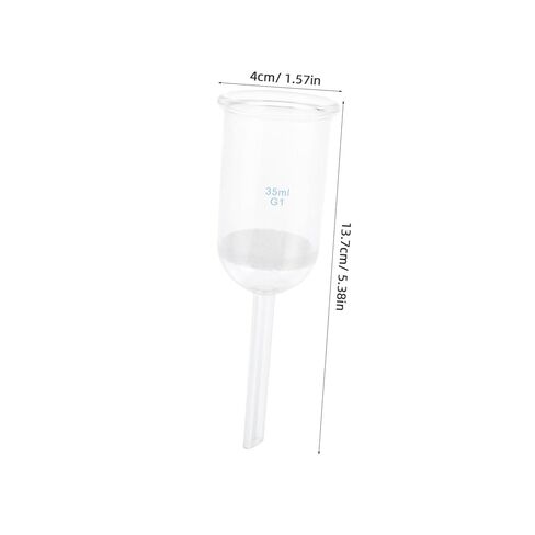 Acid Resistant Sand Core Glass Funnel 35ml Laboratory Filtering Funnel Experimental Equipment in Saudi Arabia