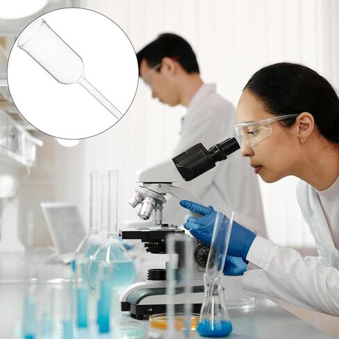 FOMIYES قمع مختبر زجاجي أسطواني زجاجي علمي قمع 32 مم مستدير بطول 120 مم لتجارب الكيمياء واستخدام مختبر الطلاب in Kuwait