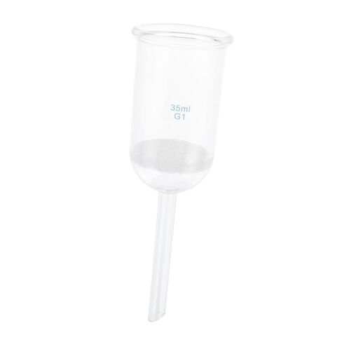 FOMIYES قمع تصفية المختبر المقاوم للأحماض الزجاجية 35 مل قمع الأواني الزجاجية الأساسية للتجارب المعملية والاستخدام الكيميائي in Kuwait