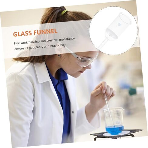 SHINEOFI Glass Sand Core Funnel 35ml Acid-Resistant Laboratory Glassware Filtering Funnel for Scientific Experiments in Saudi Arabia