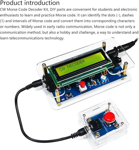 Trainer Morse Code Decoders Module Training Partner, 9V/33mA, Wireless Radio Essential Suitable for Amateur Operators in Kuwait