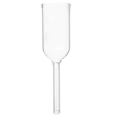 قمع ترشيح أسطواني للمختبر الزجاجي من زجاج البورسليكات بقاعدة مستديرة بقطر 32 مم وطول 120 مم قمع للمختبر العلمي للفصول الدراسية والاستخدام الصناعي in Kuwait