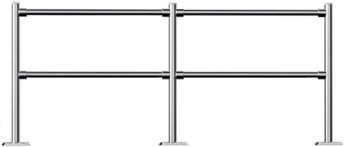 بوابة أمان لعداد أمين الصندوق في السوبر ماركت - باب معدني متأرجح للإغلاق التلقائي بنابض للتحكم في الوصول إلى المستودعات والمول - أسود 200 × 100 سم حل دخول آمن in Kuwait