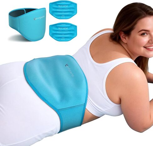 Comfytemp Extra Large Back Ice Pack for Lower Back Pain Relief, Reusable Oversized Gel Cold Pack for Injuries, Hot Cold Compress for Herniated Disc, Lumbar Waist Surgery, 2 Plus Size Gel Packs, L-XXL in Saudi Arabia