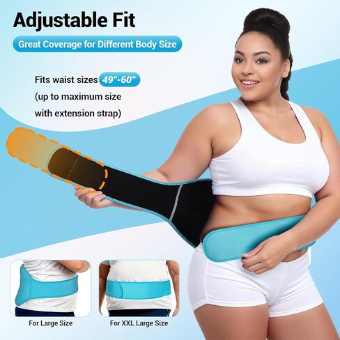 Comfytemp Extra Large Back Ice Pack for Lower Back Pain Relief, Reusable Oversized Gel Cold Pack for Injuries, Hot Cold Compress for Herniated Disc, Lumbar Waist Surgery, 2 Plus Size Gel Packs, L-XXL in Saudi Arabia