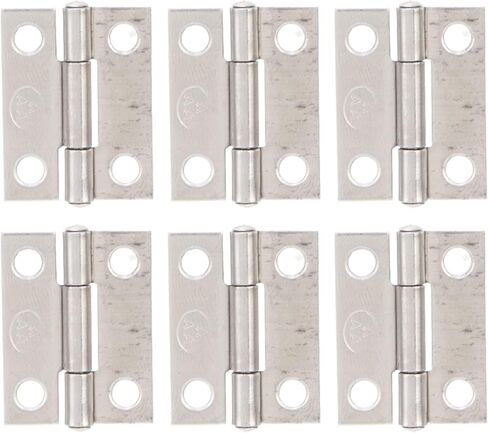 10Pcs 1in Folding Butt Hinges Small Hinges Stainless Steel Foldable Hinges 4 Hole for Marine Boxes Cabinet Door in Saudi Arabia