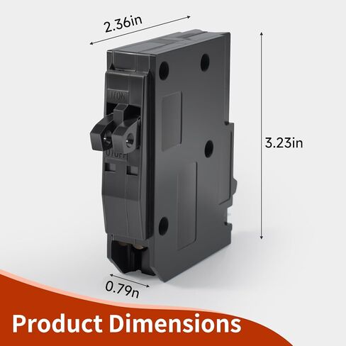 QO2020C 2 × 1 قطب 20 أمبير 120/240 فولت تيار متردد 10 كيلو أمبير قاطع دائرة صغير ترادفي متوافق مع شنايدر إلكتريك ومركز تحميل SD QO ولوحات التوزيع CSED وNQOD نوع التثبيت الإضافي in Kuwait