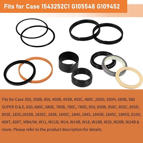 Rebuild/Repair Seal kit for Case 580E 580SE 580SD Whole Machine Hydraulic Cylinder Seals Kit G109456 & G109417 & G109423 & G109452 & G109460 & G109504, Boakhoe Loader Bucket Hydraulic Cylinders in Saudi Arabia
