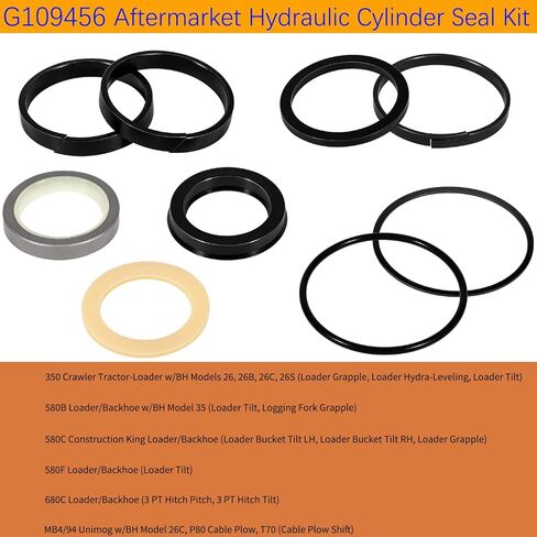 Rebuild/Repair Seal kit for Case 580E 580SE 580SD Whole Machine Hydraulic Cylinder Seals Kit G109456 & G109417 & G109423 & G109452 & G109460 & G109504, Boakhoe Loader Bucket Hydraulic Cylinders in Saudi Arabia