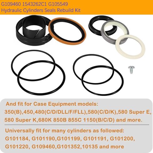 Rebuild/Repair Seal kit for Case 580E 580SE 580SD Whole Machine Hydraulic Cylinder Seals Kit G109456 & G109417 & G109423 & G109452 & G109460 & G109504, Boakhoe Loader Bucket Hydraulic Cylinders in Saudi Arabia