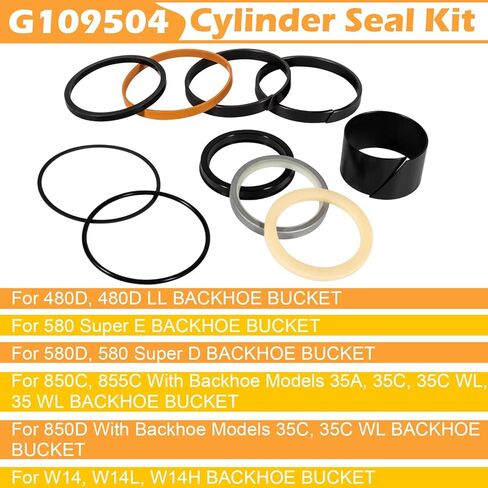 Rebuild/Repair Seal kit for Case 580E 580SE 580SD Whole Machine Hydraulic Cylinder Seals Kit G109456 & G109417 & G109423 & G109452 & G109460 & G109504, Boakhoe Loader Bucket Hydraulic Cylinders in Saudi Arabia