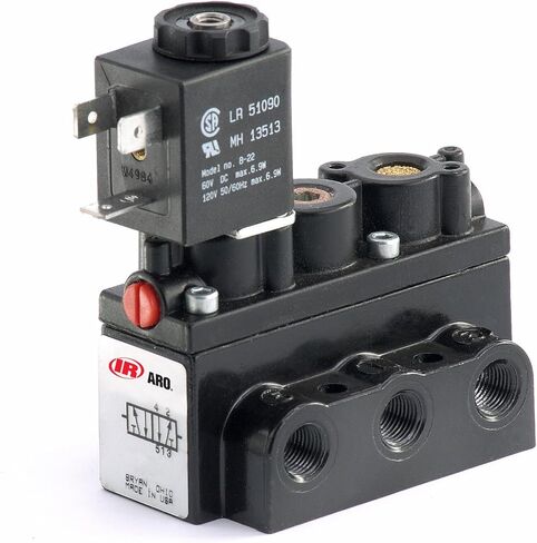 انجرسول راند A212SS-120-A صمام الملف اللولبي ذو 4 اتجاهات و2 موضع، 120 فولت 1/4 بوصة NPT in Saudi Arabia