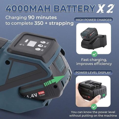 Electric Strapping Machine, Battery Powered, Automatic Hot Melt Strapping Machine, Welding/Wrapping/Cutting, for Strapping Boxes/pallets in Saudi Arabia