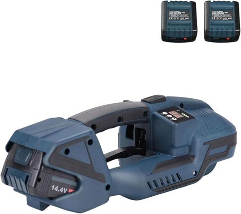 Electric Strapping Machine, Heavy Duty Handheld Strapper Strapper, Portable Digital Display Packing Tool, Easy to Use for Warehouse Packaging, 2x4000mah Battery in Saudi Arabia