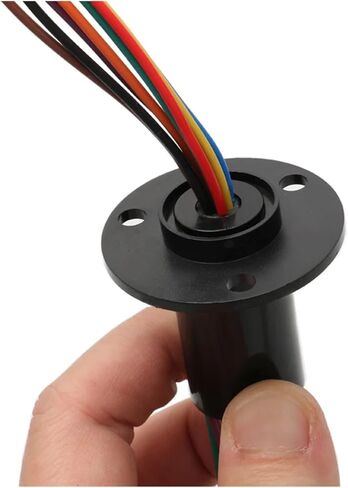 1pc Wind Power Slip Ring 10A 22mm Diameter 2/3/4/6/8 Channel Wire Slip Ring with Flange(Dia 22mm 8CH 10A) in Saudi Arabia