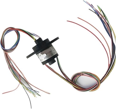 Hollow Slip Ring Center Hole Diameter 5/7mm 2/4/6/12 Channels 1.5A/2A Slip Ring Spare Parts Diameter 22mm(5mmx2 Circuits) in Kuwait
